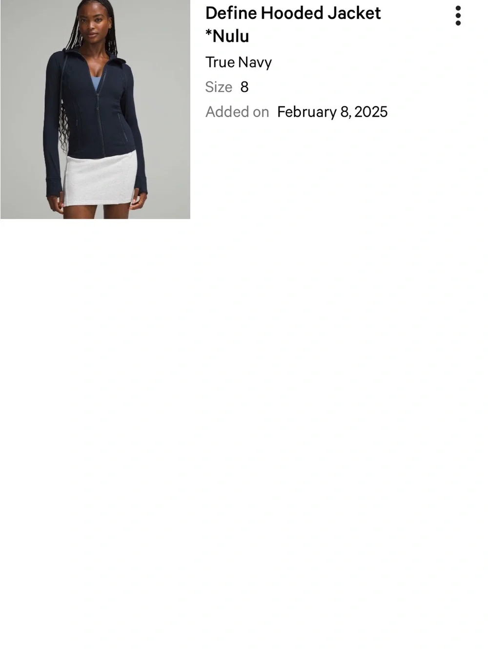 Lululemon Hooded Define Jacket